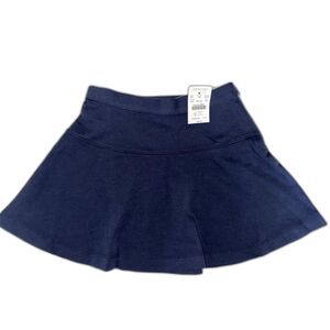 Crewcuts J.Crew Girls Size XS 4-5 NWT Navy Blue Ponte Knit Flared Skater Skirt